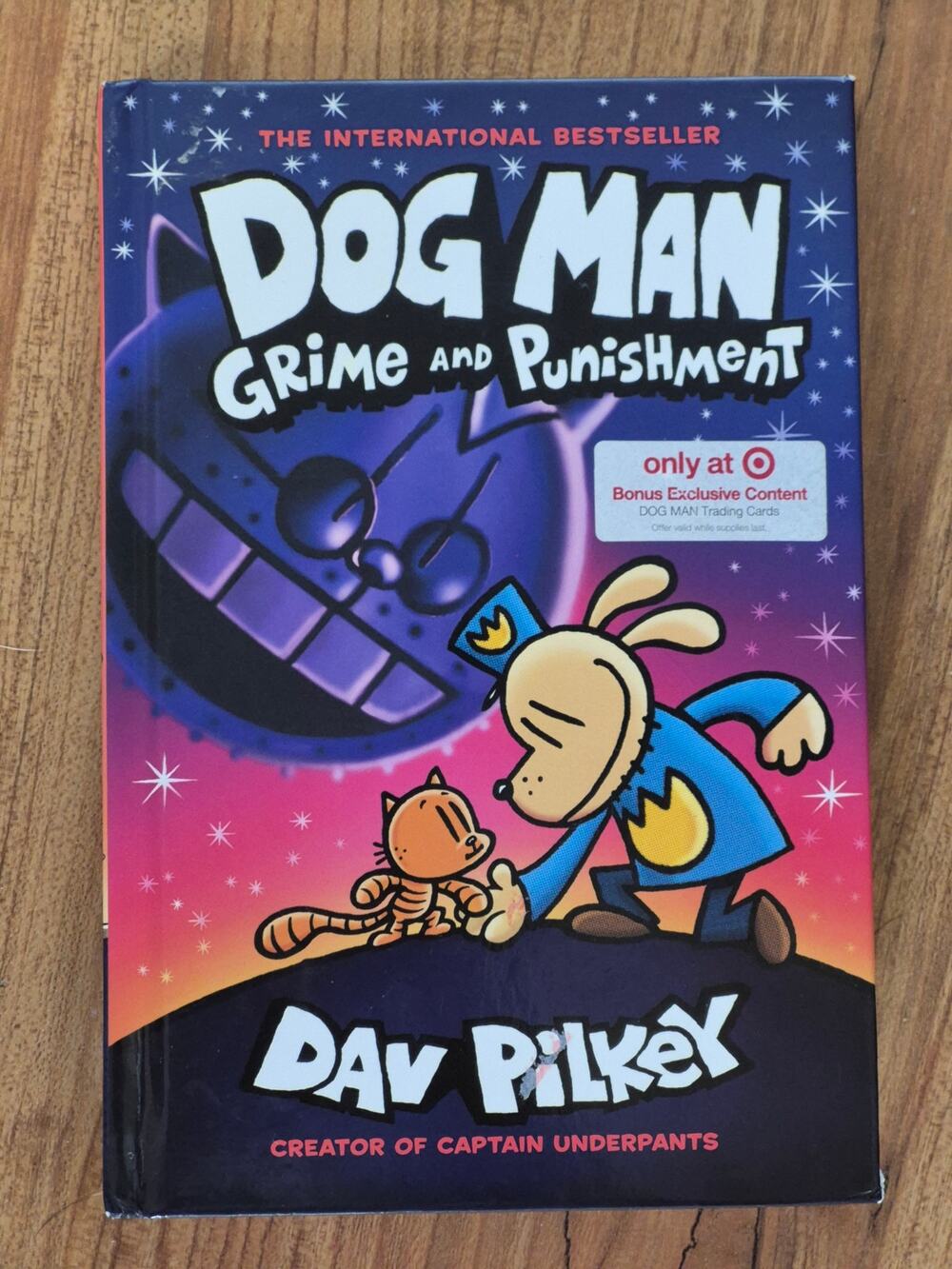 Dog Man #9: Grime and Punishment by Dav Pilkey (2020, Hardcover) NO CARDS s5
